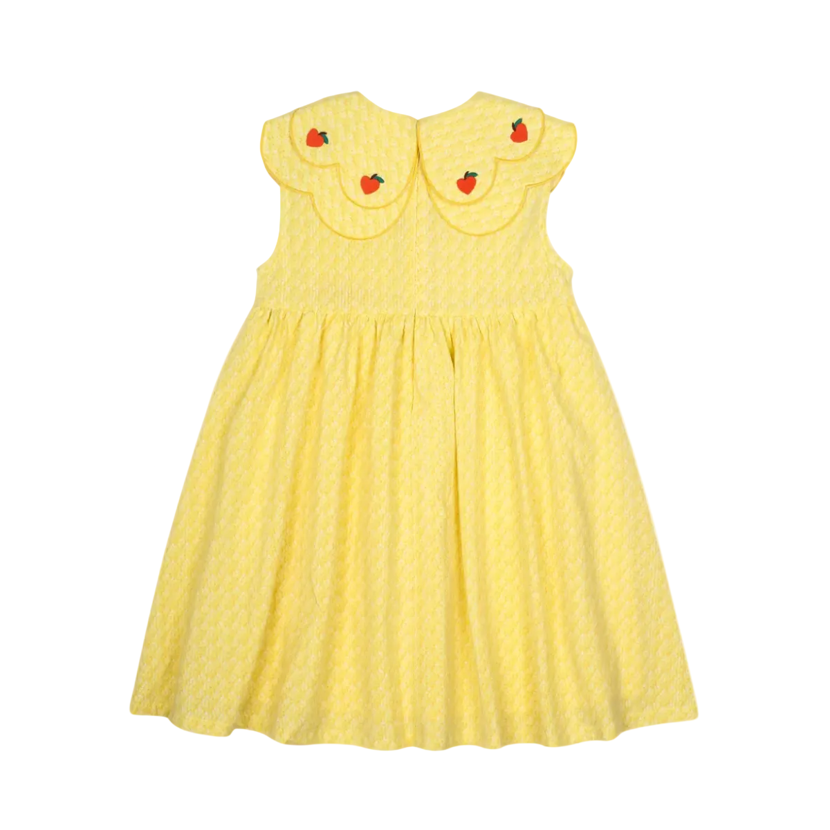 HEART CHERRY SCALLOP DRESS