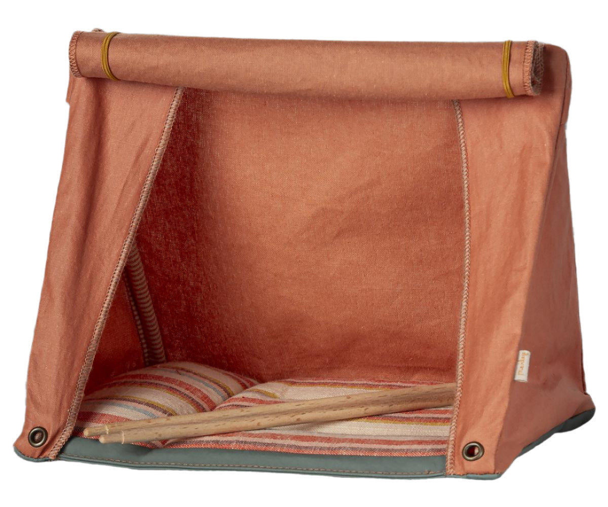 MAILEG MOUSE HAPPY CAMPER TENT - ORANGE - Little-ish
