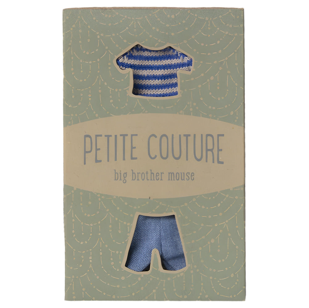 MAILEG KNITED STRIPE SWEATER AND PANT - BIG BROTHER - Little-ish