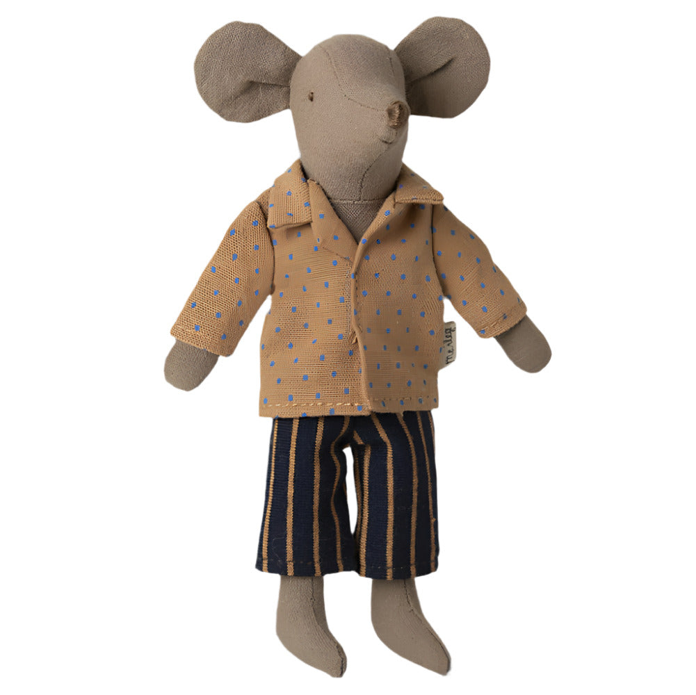 MAILEG POLKA DOT SHIRT & STRIPED PANT - DAD MOUSE - Little-ish