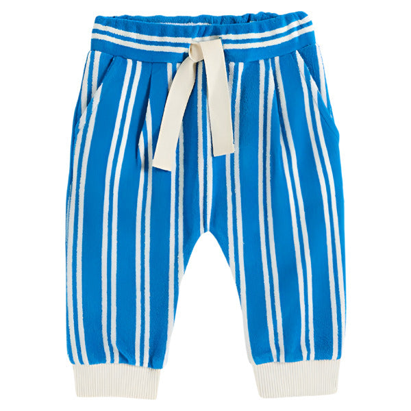 AZURE BLUE STRIPE JOGGER PANTS - Little-ish