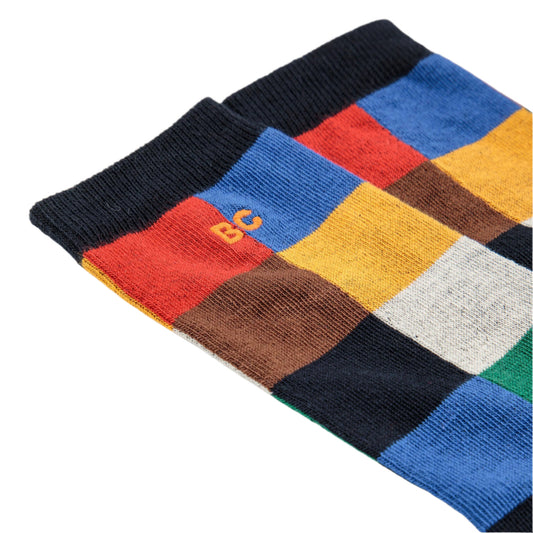MULTICOLOR TILE LONG SOCKS