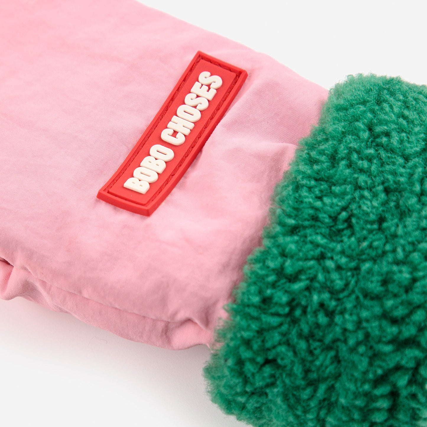 BOBO CHOSES BI COLOR MITTENS - PINK