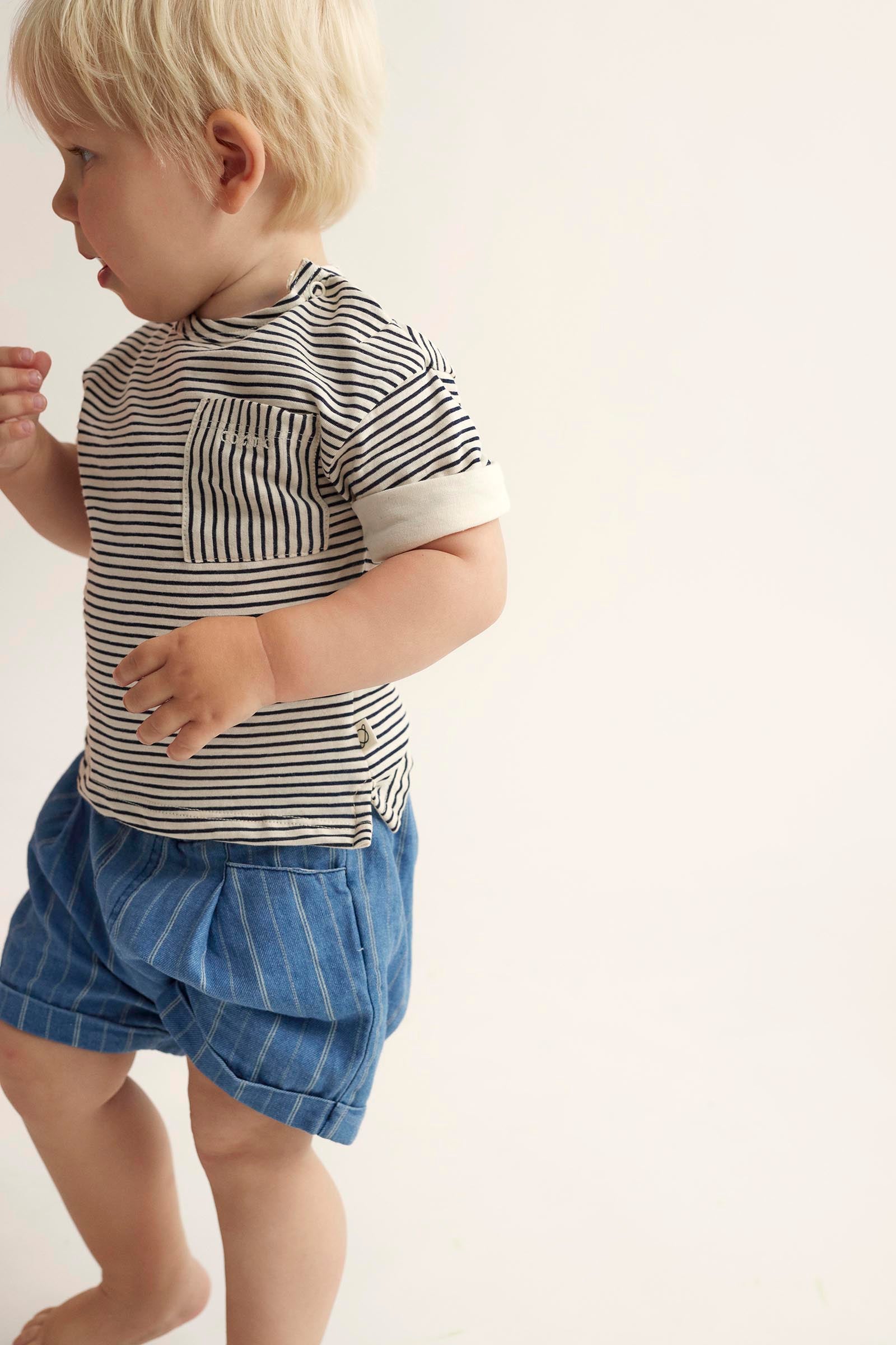 BIEL SLUB STRIPE SHIRT - Little-ish