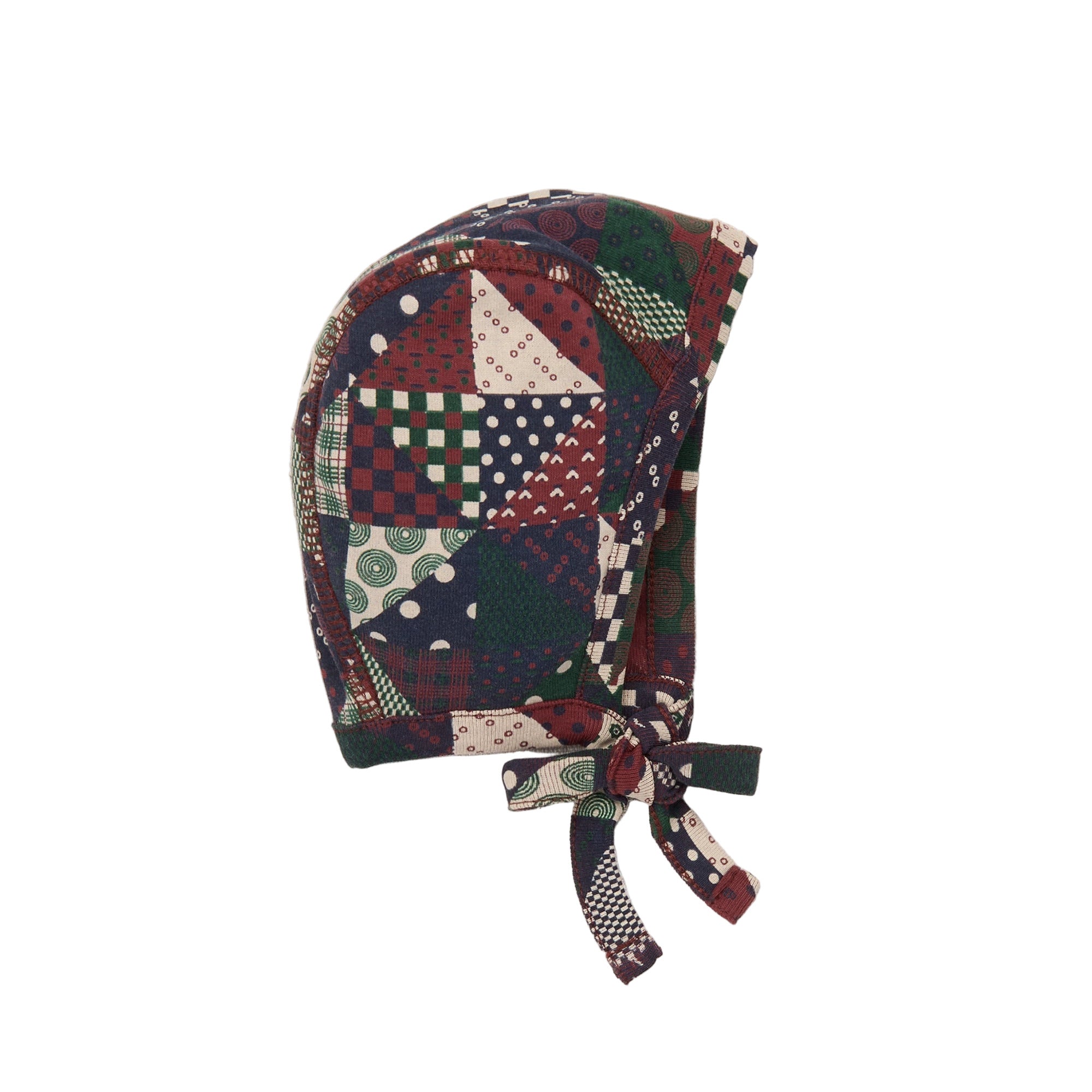 Patchwork baby bonnet on a white background - Little-ish