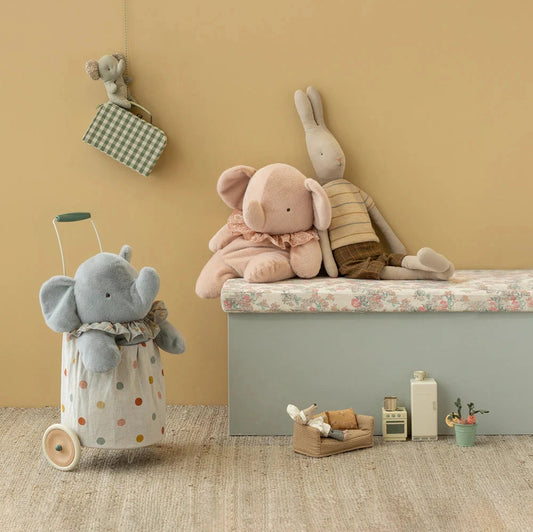 MAILEG STUFFED ELEPHANT - POWDER