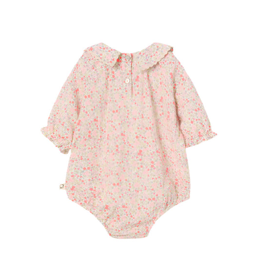 ELSA FLORAL ONESIE - CORAL