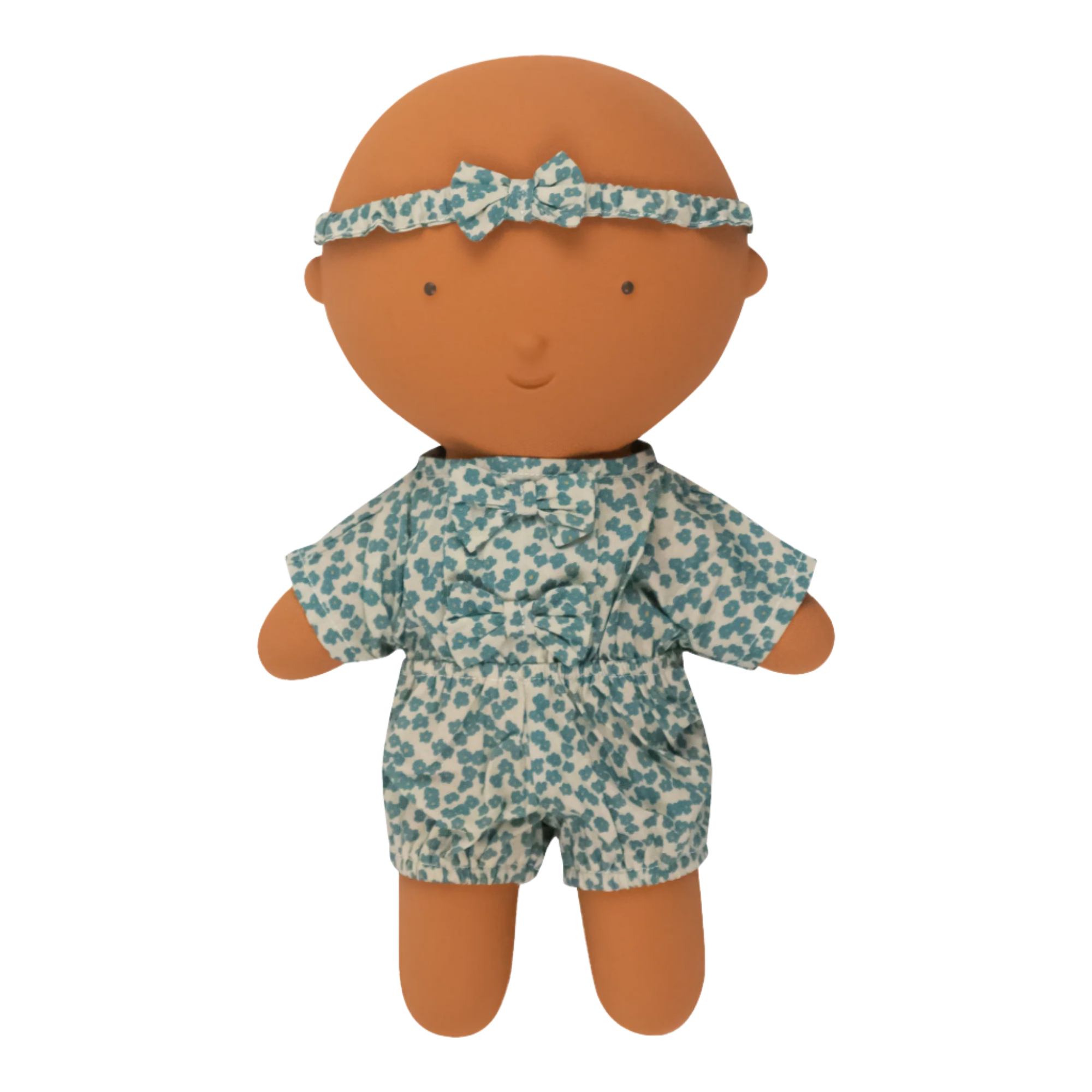 GOMMU ONE-PIECE WITH HEADBAND - GREEN FLORAL - Little-ish