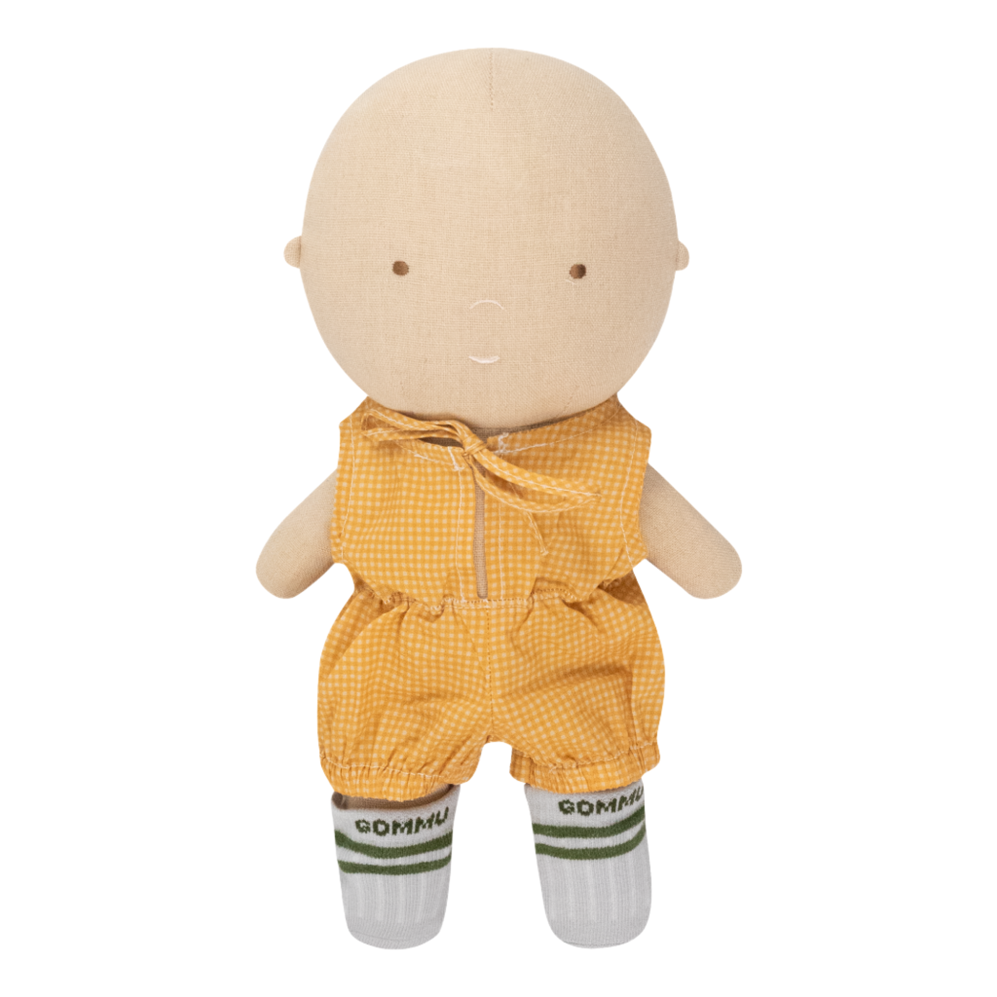 GOMMU ONE-PIECE JUMPER WITH SOCKS - VICHY YELLOW - Little-ish