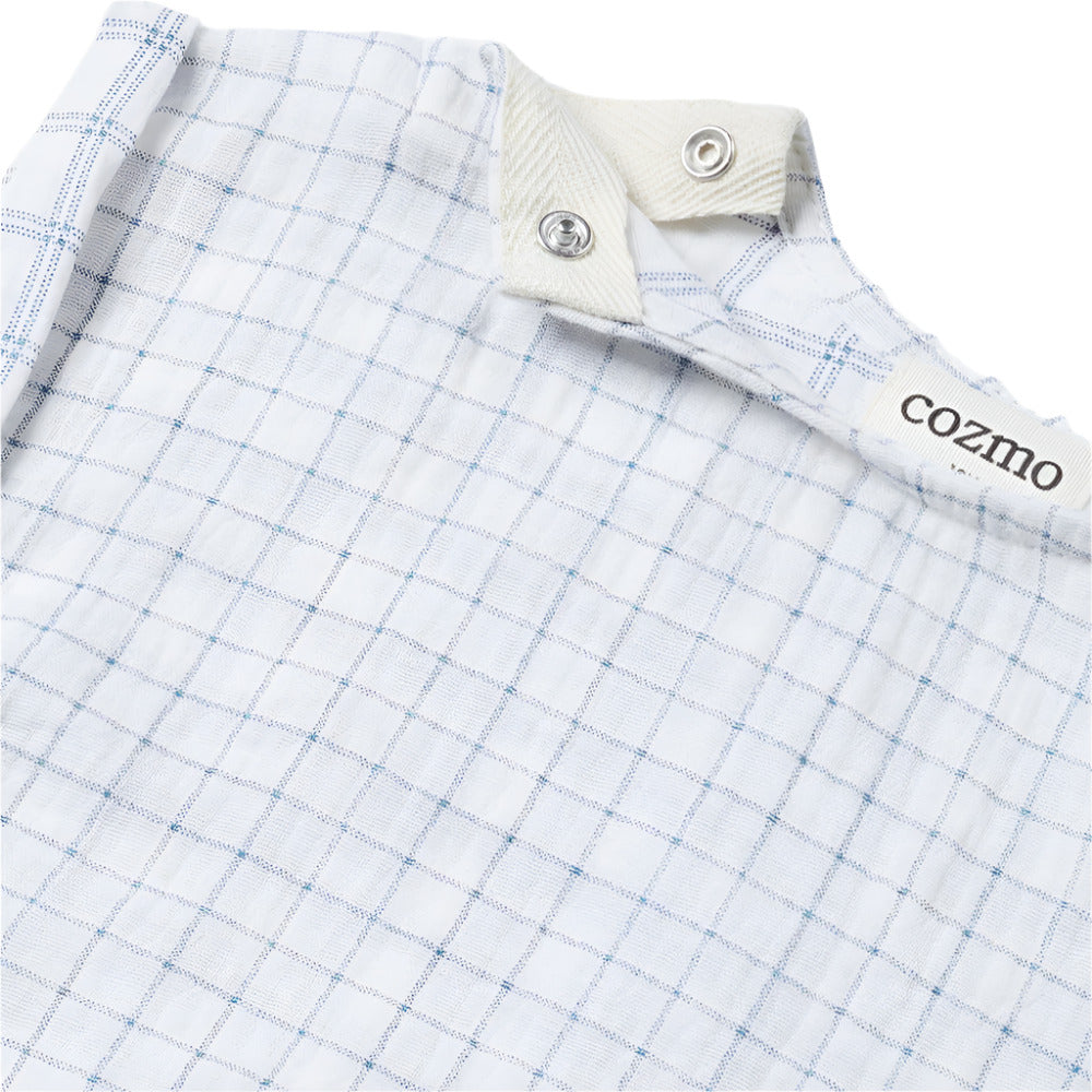 HANNES BLUE PLAID BABY TOP