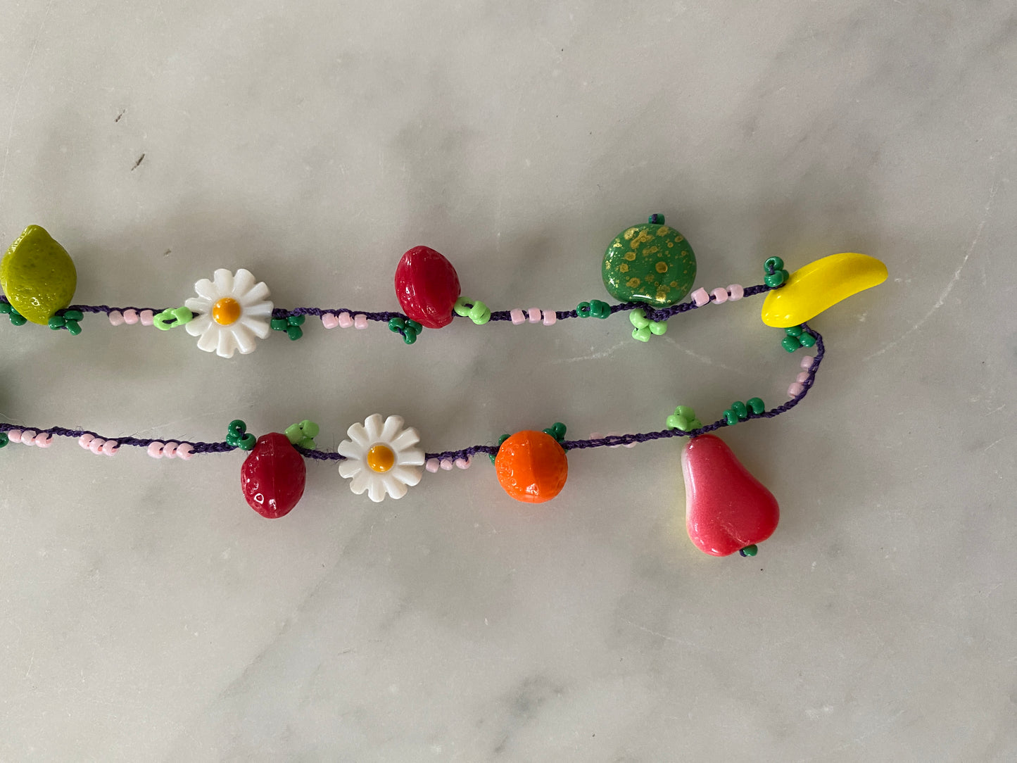 ITALIAN HANDMADE NECKLACE - FRIUTS