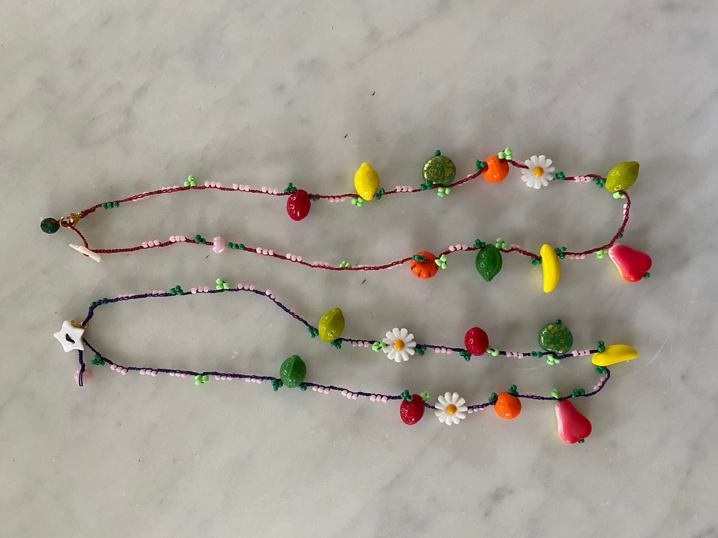 ITALIAN HANDMADE NECKLACE - FRIUTS