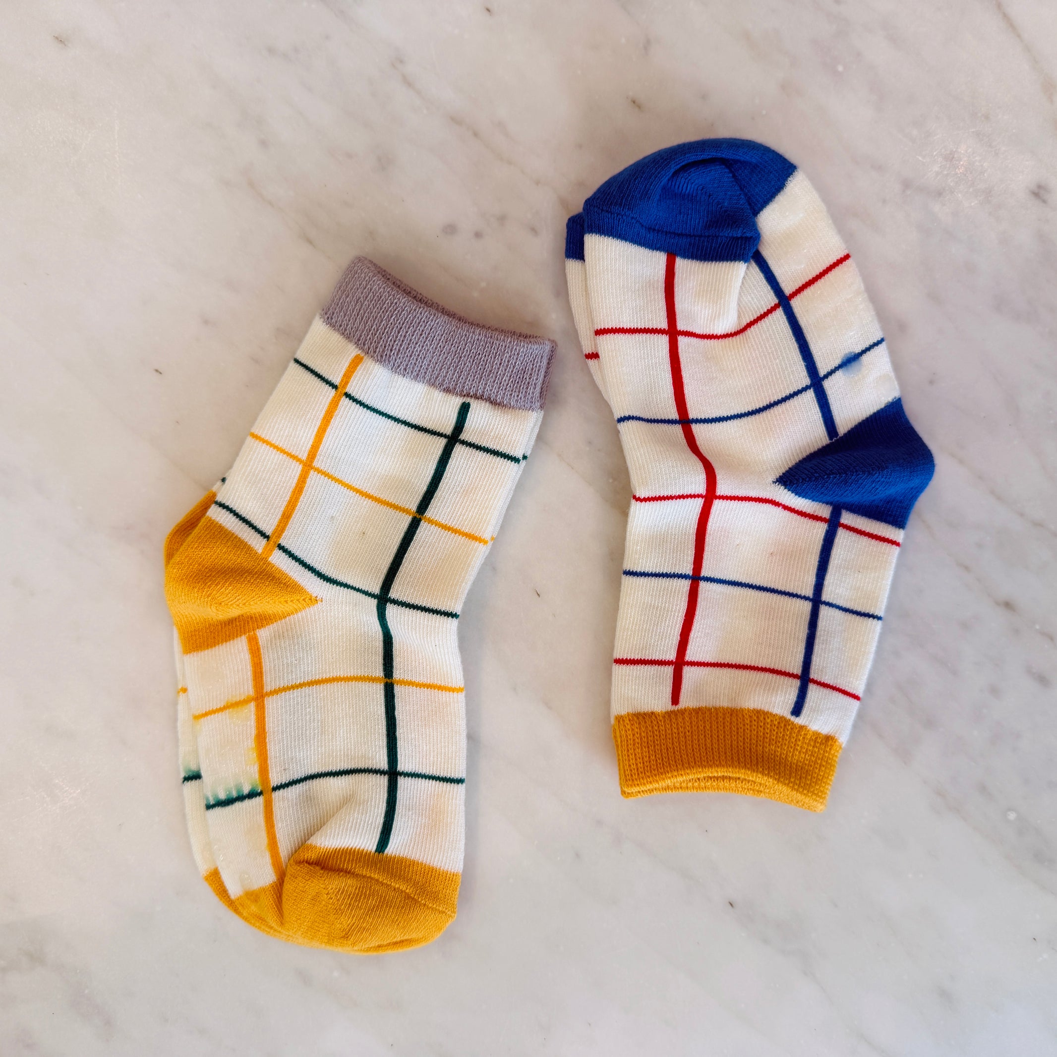 COLOR GRID BABY SOCKS - Little-ish