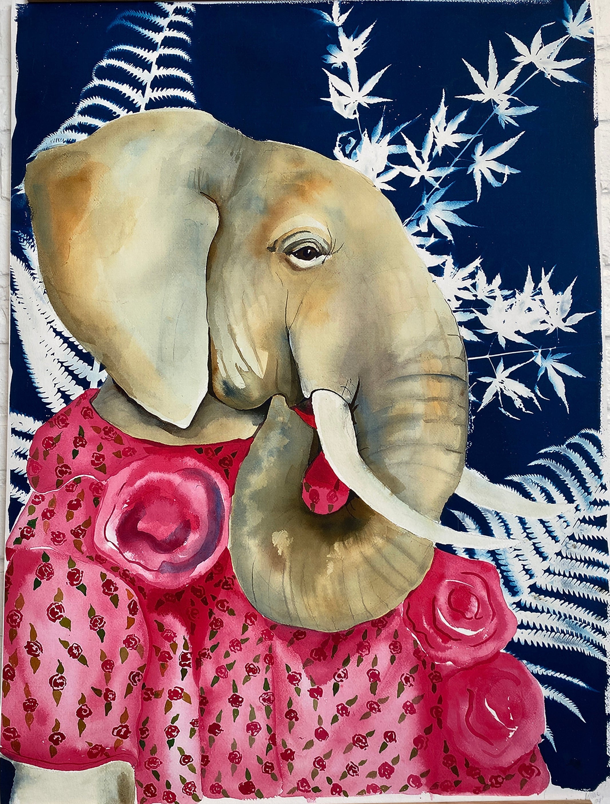 ELEANOR THE ELEPHANT - PRINT - Little-ish