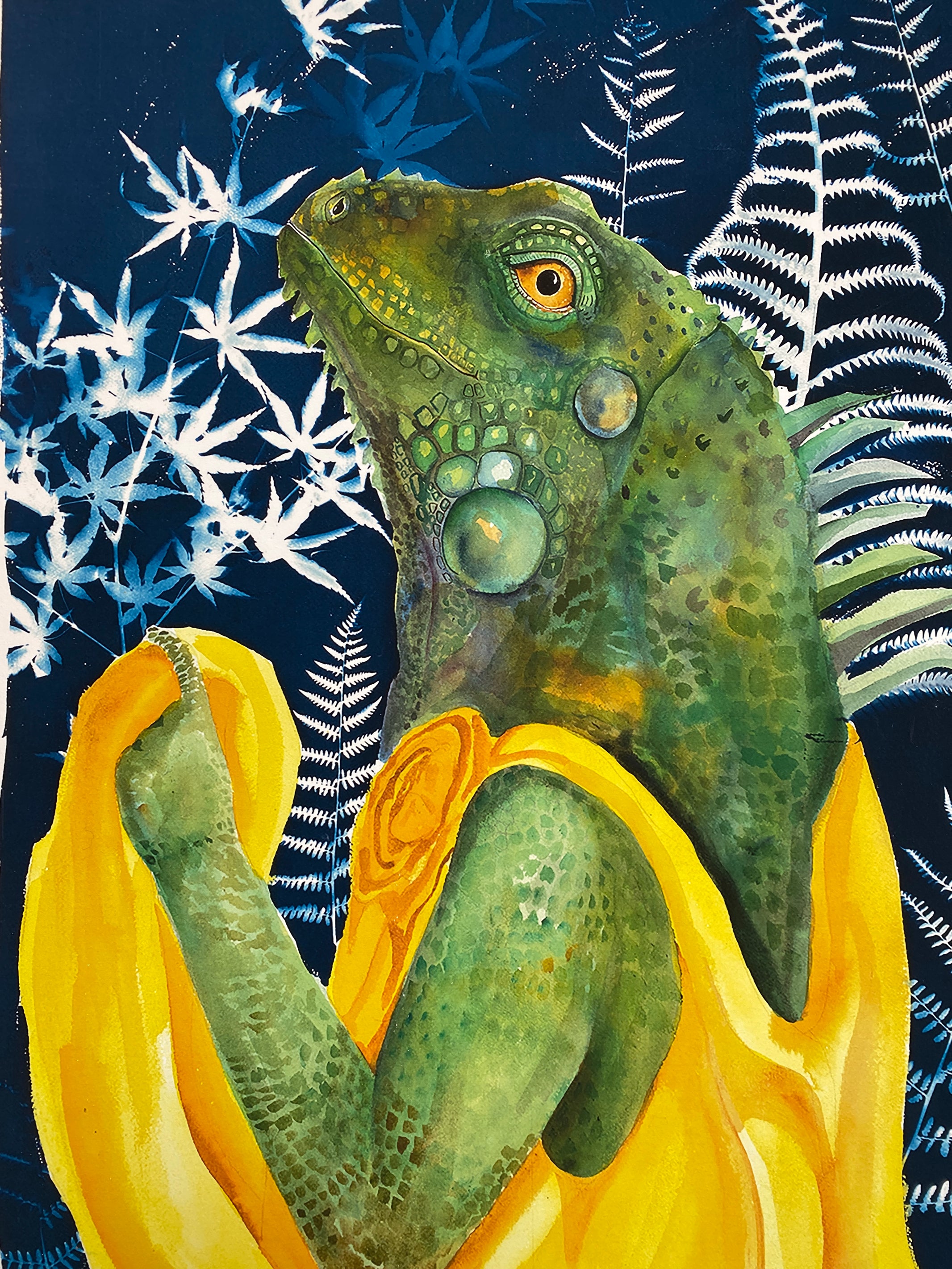 MARGARET THE IGUANA - PRINT - Little-ish