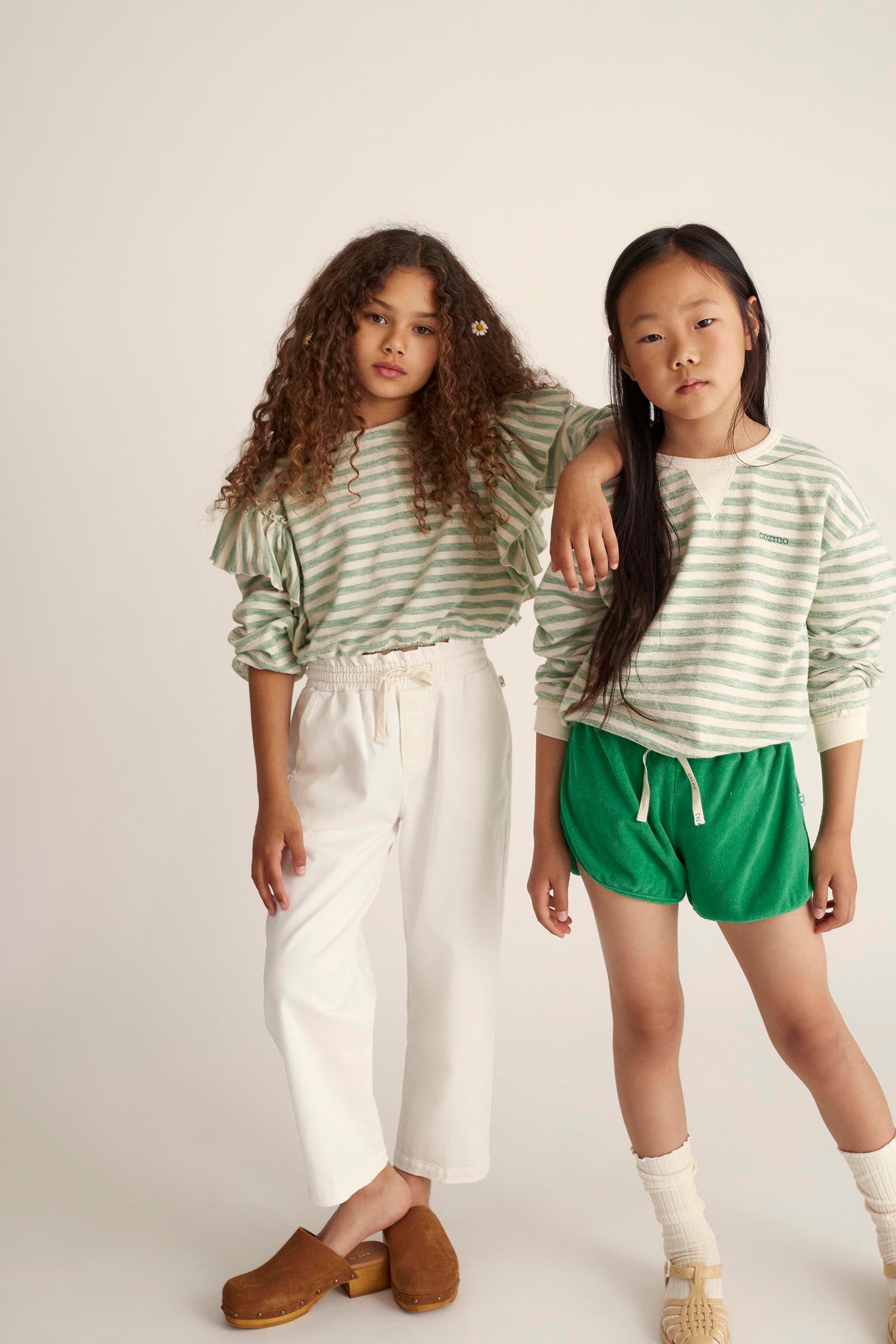 PAOLA IVORY TWILL PANT - Little-ish