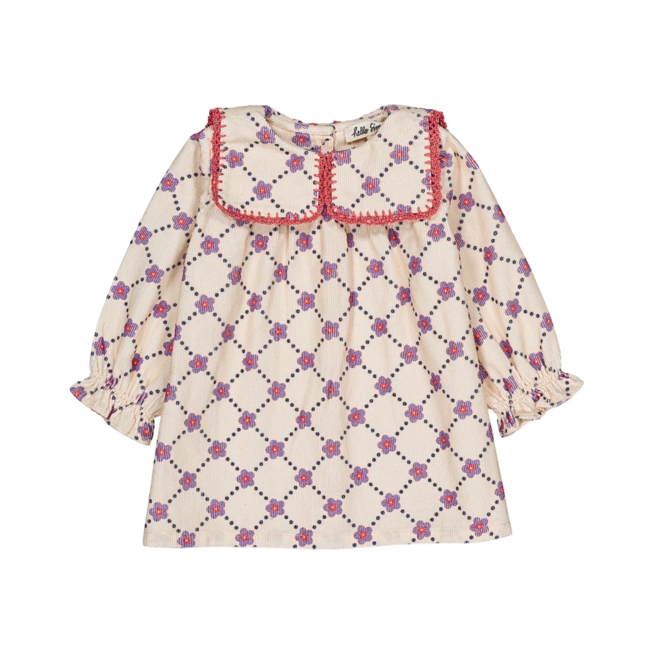 PRALINETTE BABY FLORAL CHECK DRESS - Little-ish