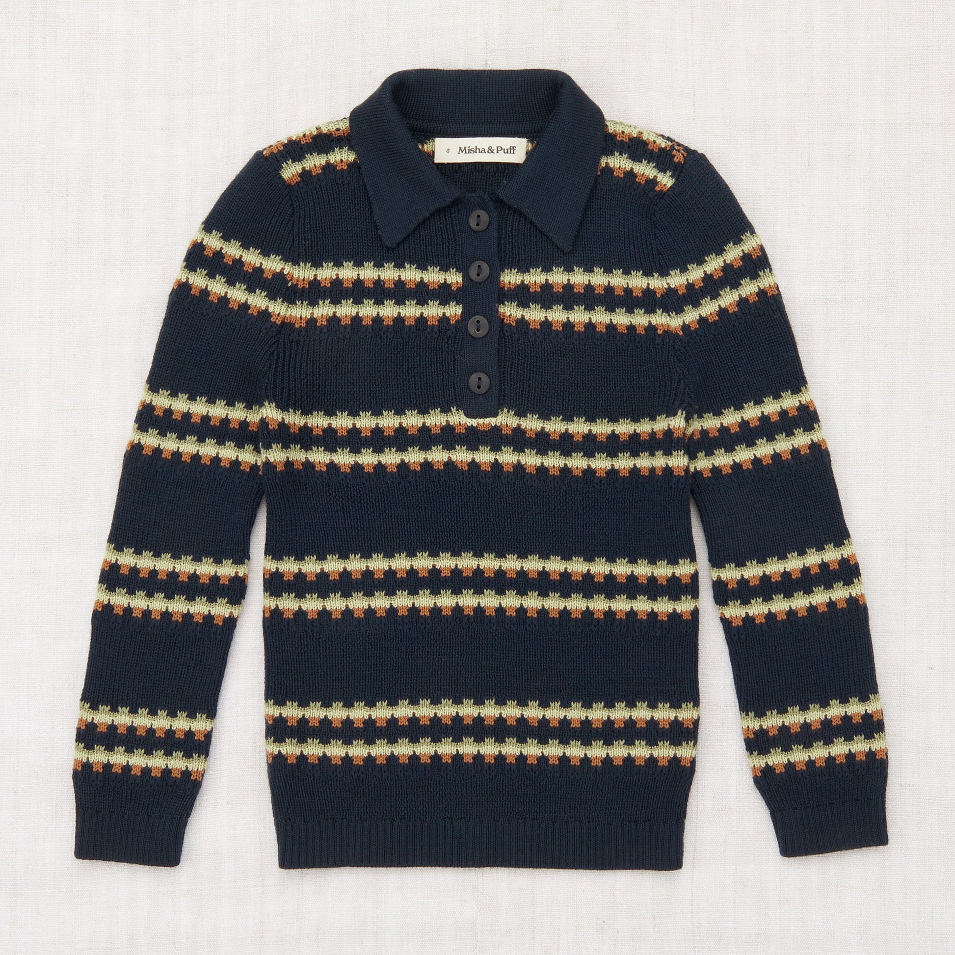 Misha and Puff Beaded Galaxy Stripe Sweater