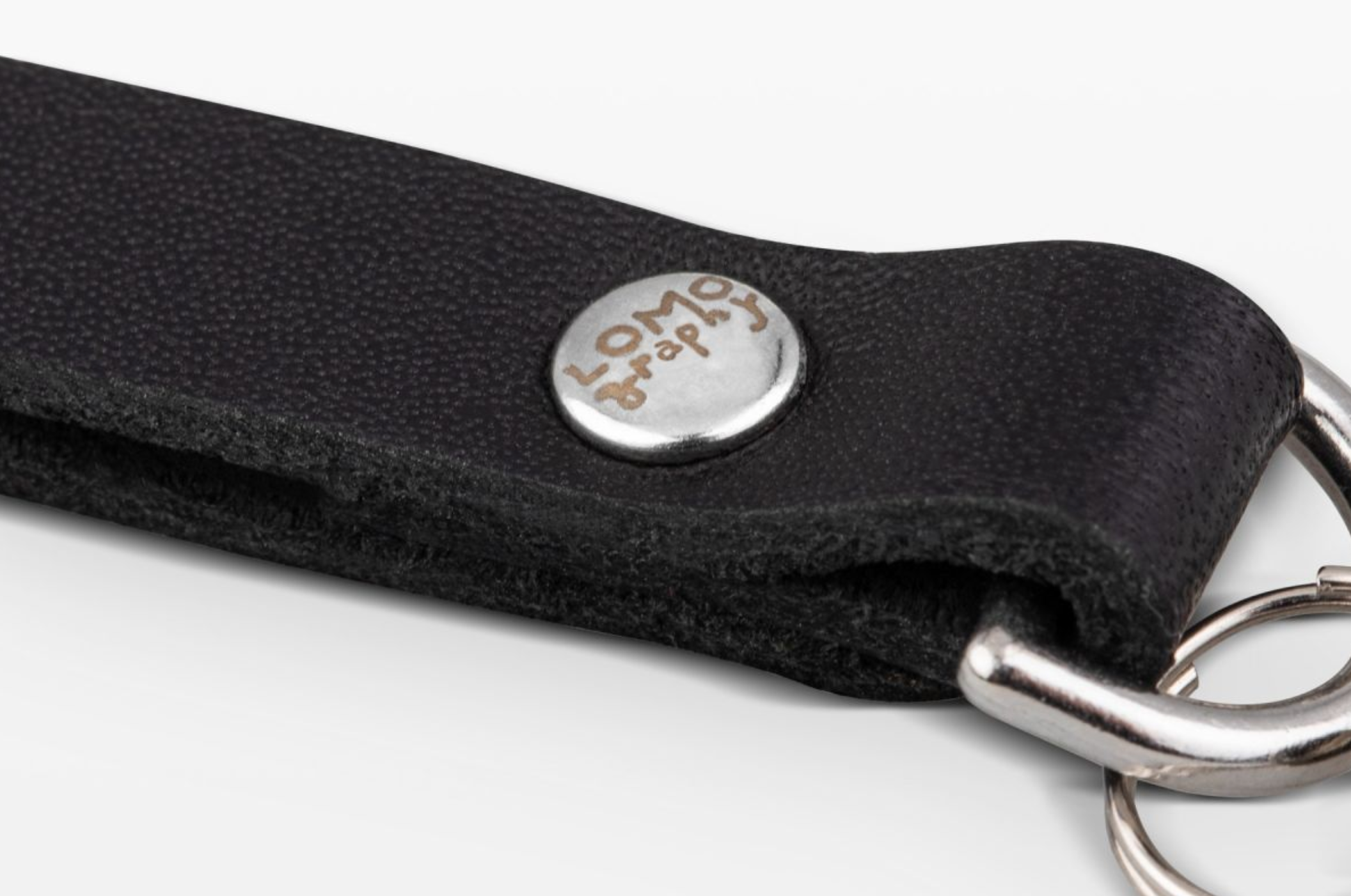 BLACK LEATHER CAMERA WRIST STRAP - Little-ish