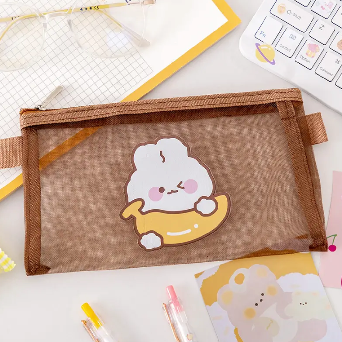 PET MESH PENCIL CASE - Little-ish