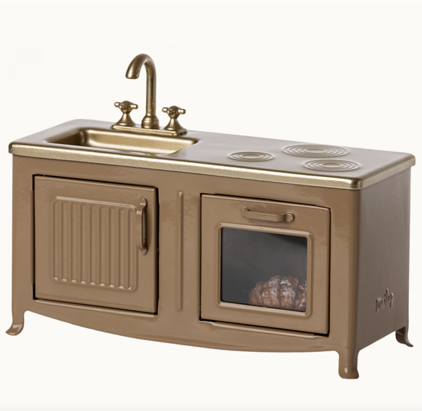 MOUSE KITCHEN STOVE - LIGHT BROWN - Little-ish