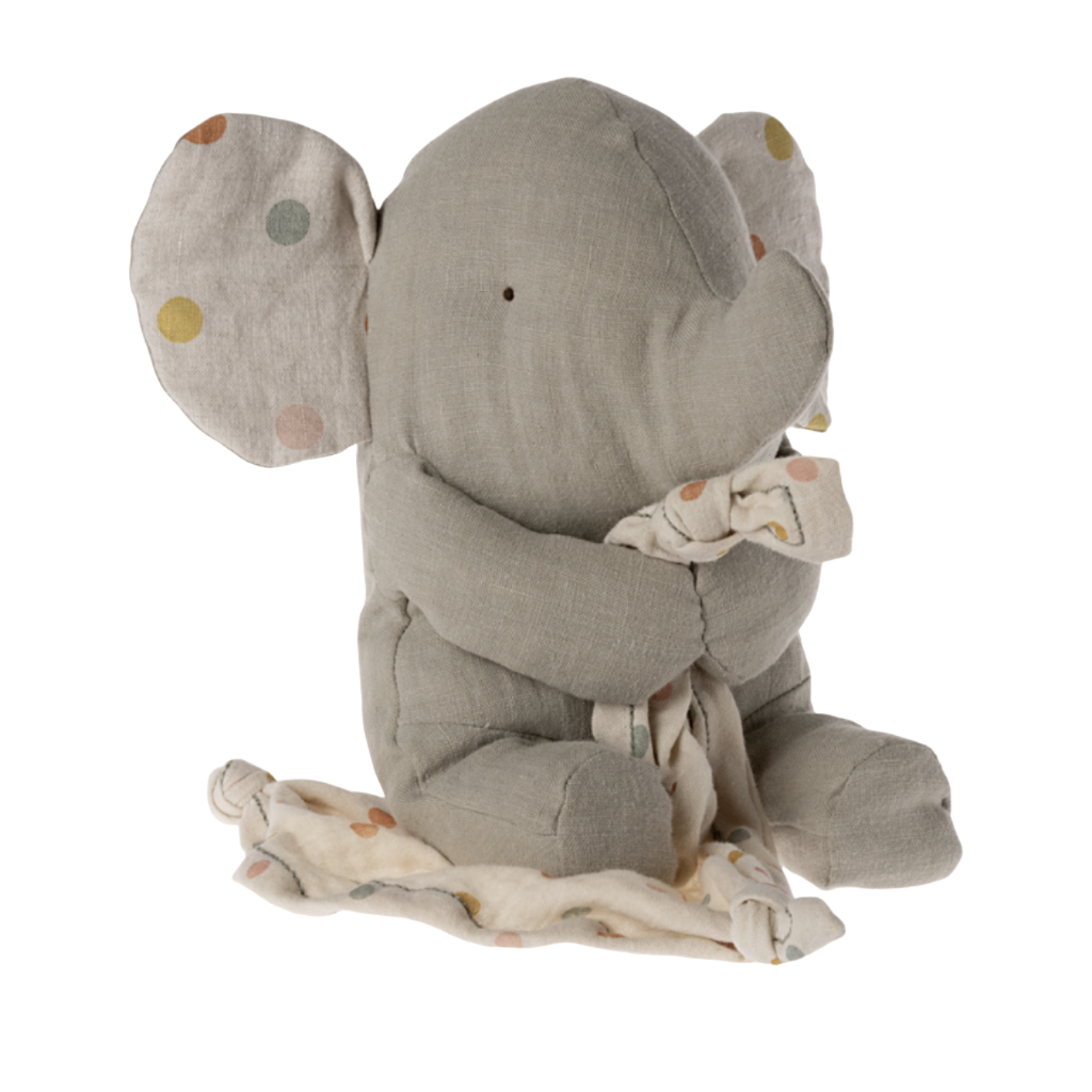 LULLABY ELEPHANT STUFFED ANIMAL - IRON GRAY