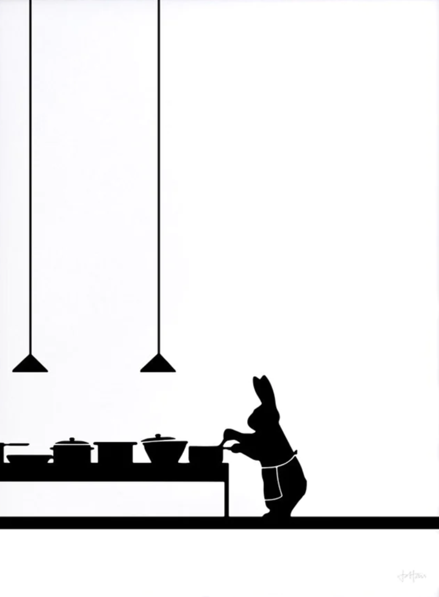 COOKING RABBIT HAND SCREEN