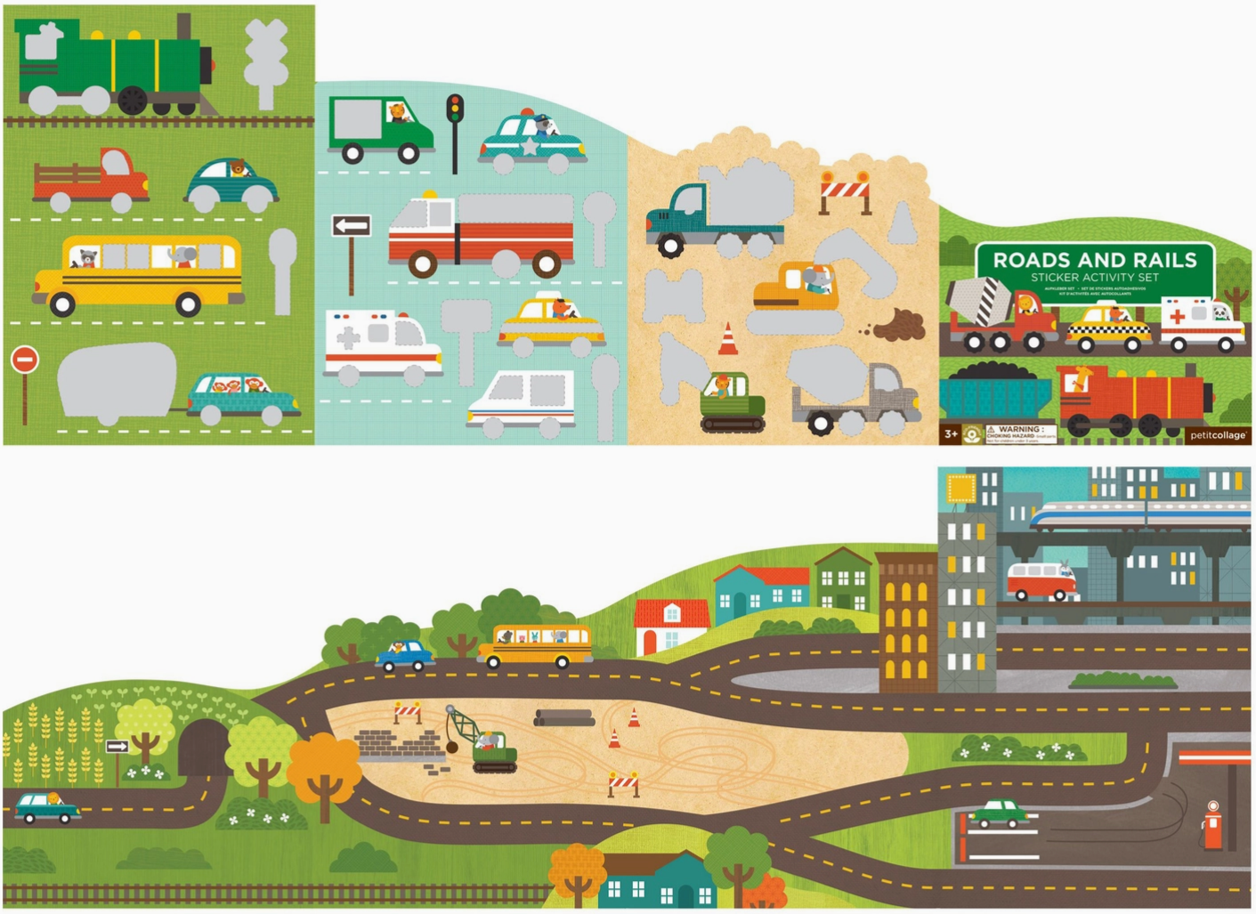 ROADS & RAILS STICKER ACTIVITY BOOK - Little-ish