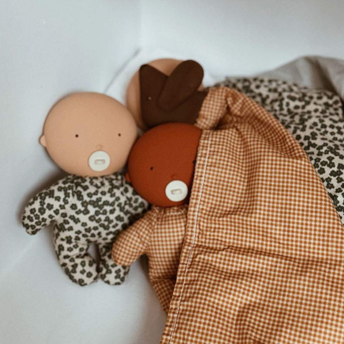 GOMMU MINI BABY SOFT DOLL - ALMOND