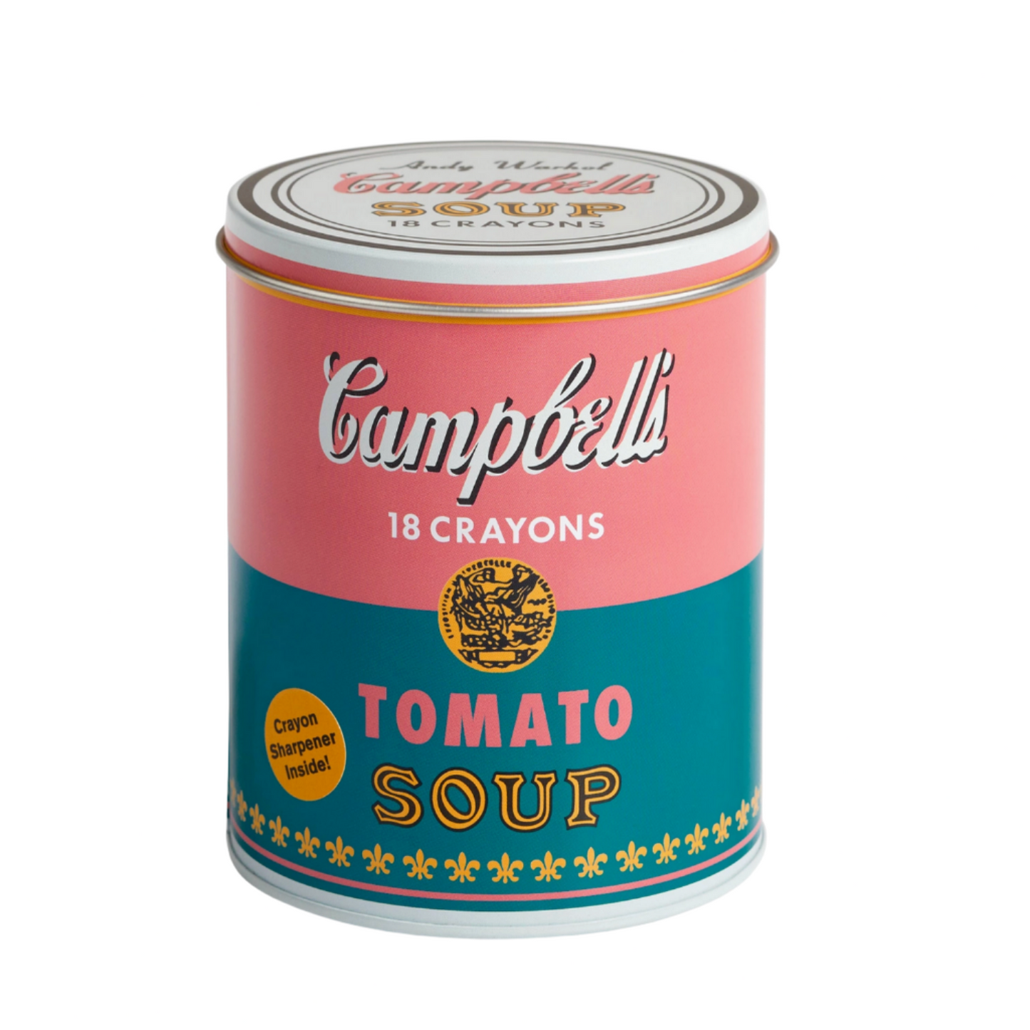 WARHOL SOUP CAN OF CRAYONS
