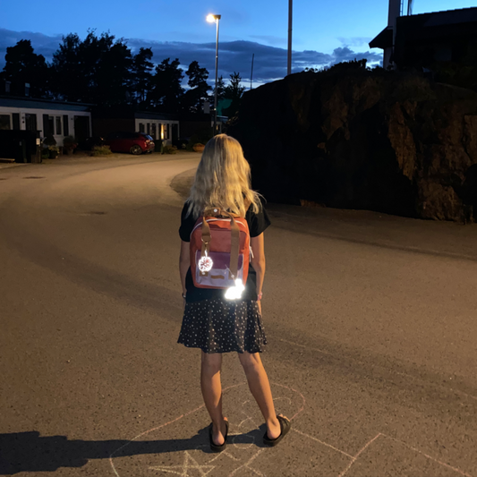 PINK BUNNY REFLECTOR CHARM