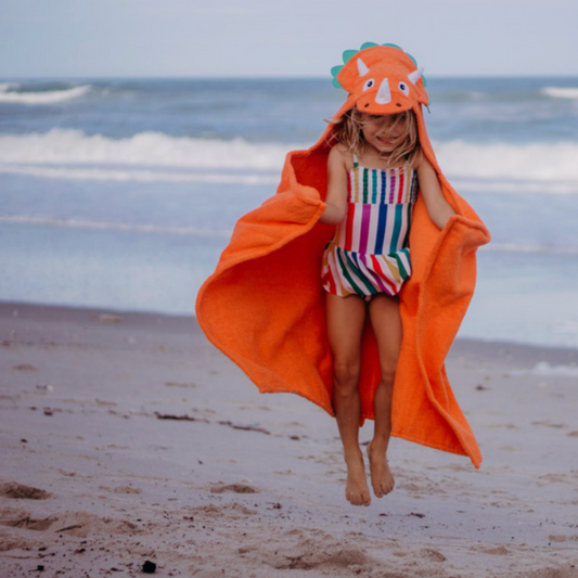 DINOSAUR HOODED TOWEL