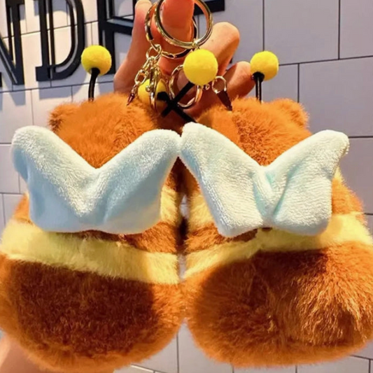 BEE CAPYBARA PLUSH KEYCHAIN FLAPPING WING EDITION