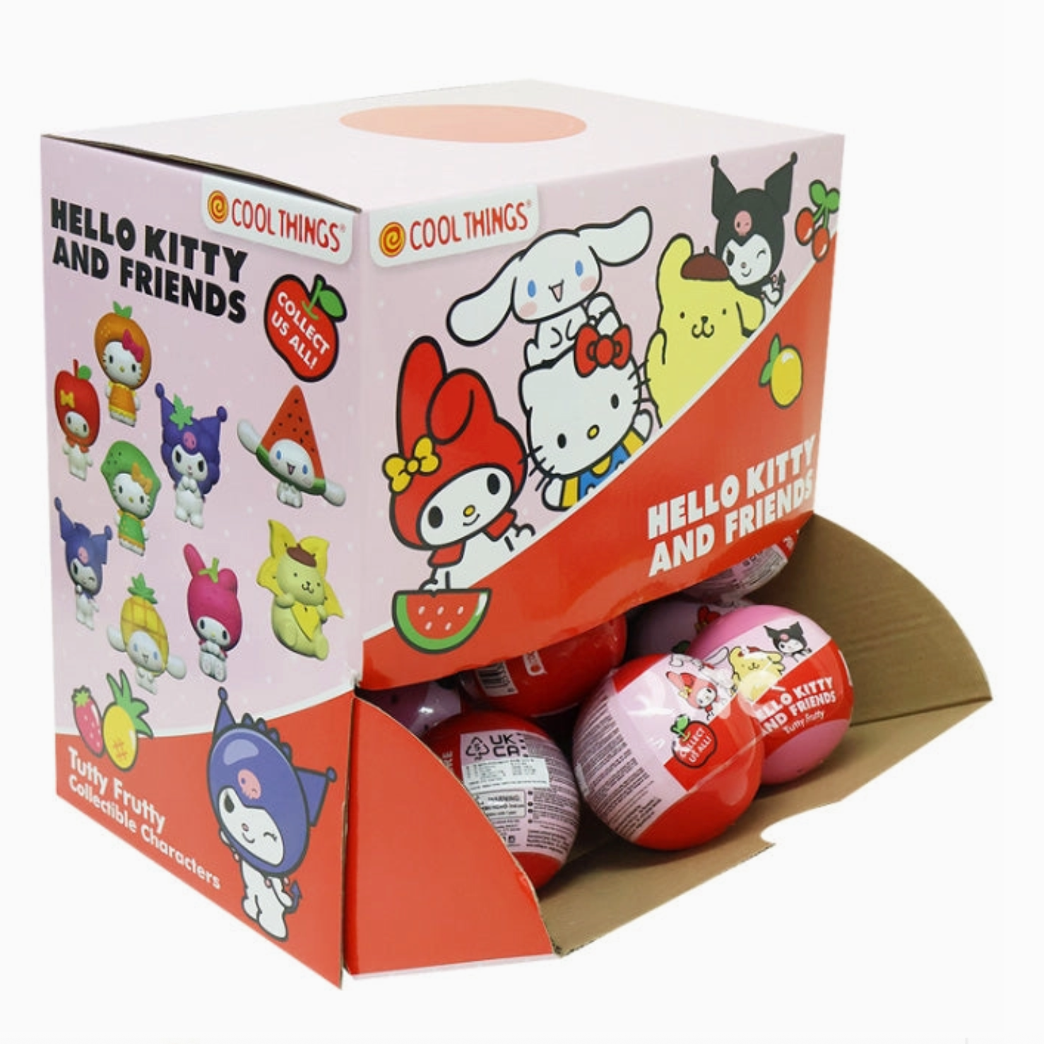 Box of Hello Kitty and Friends candy with colorful packaging - Little-ish