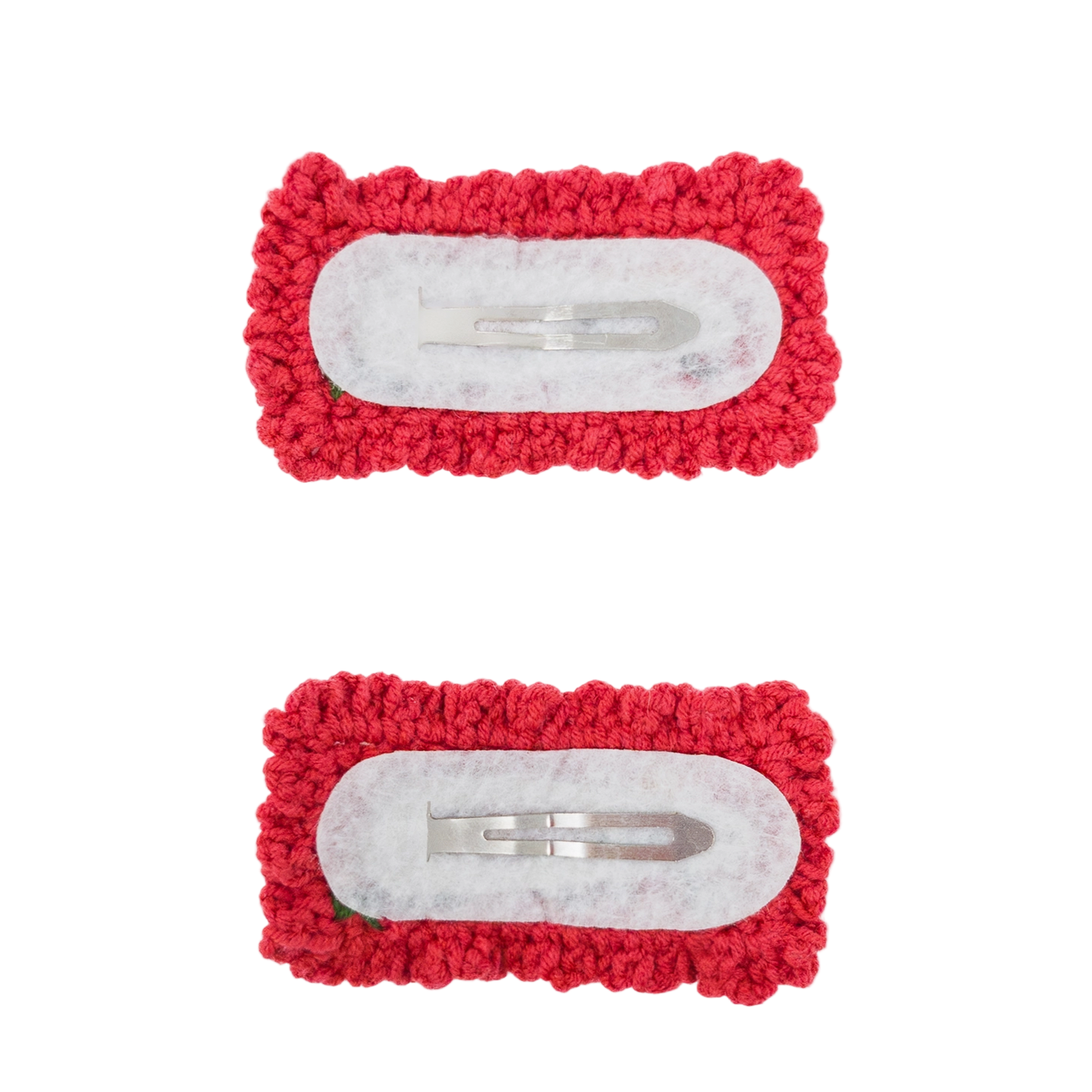 HAND-CROCHETED FLORAL CLIP SET - Little-ish