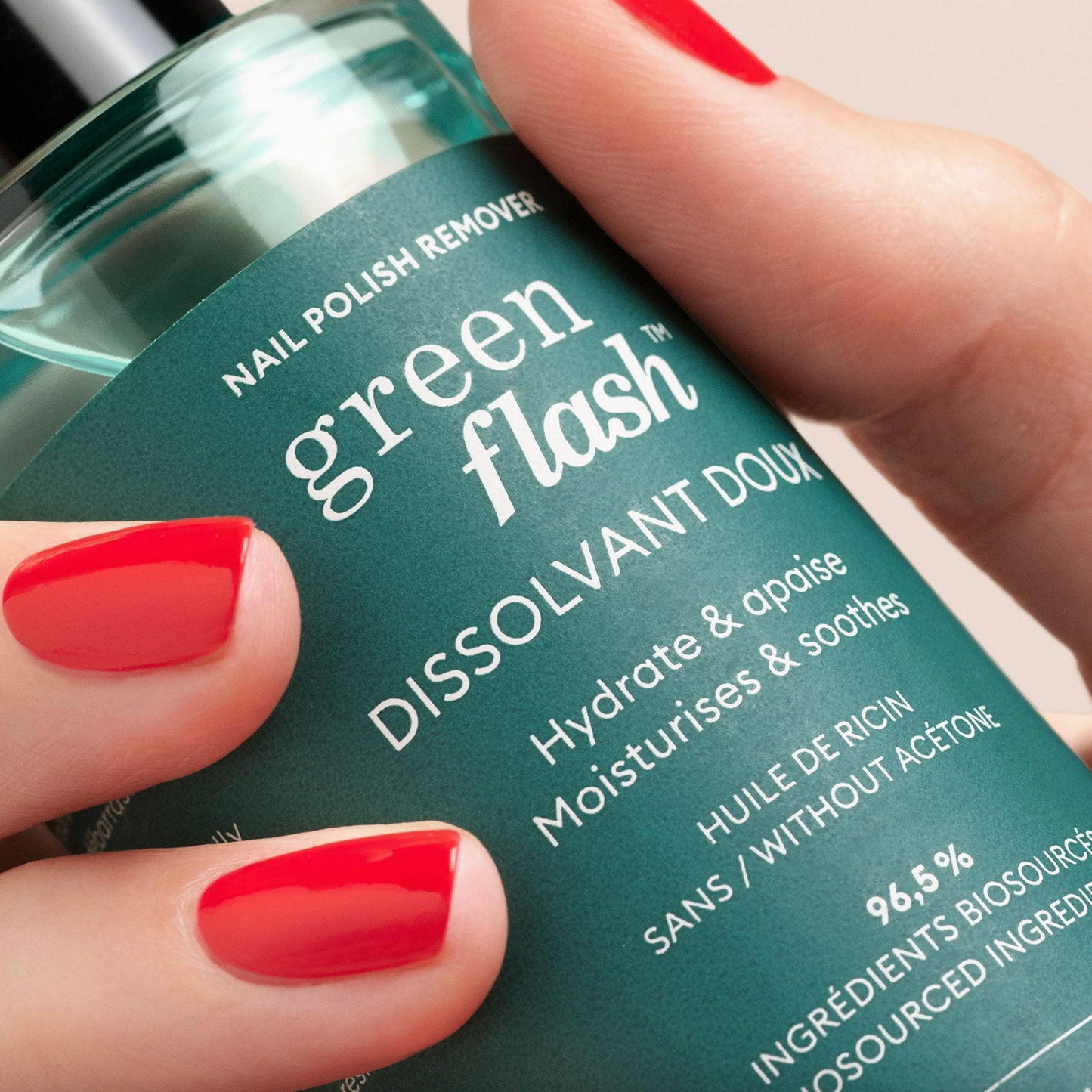 DISSOLVANT - GREEN FLASH™ NAIL POLISH REMOVER