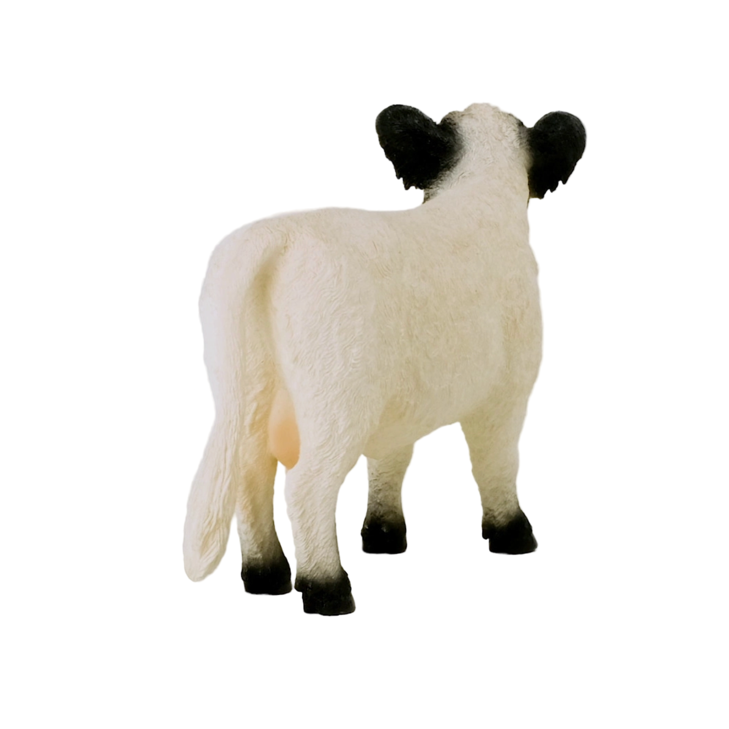 Sheep figurine with black face and ears on a white background - Little-ish