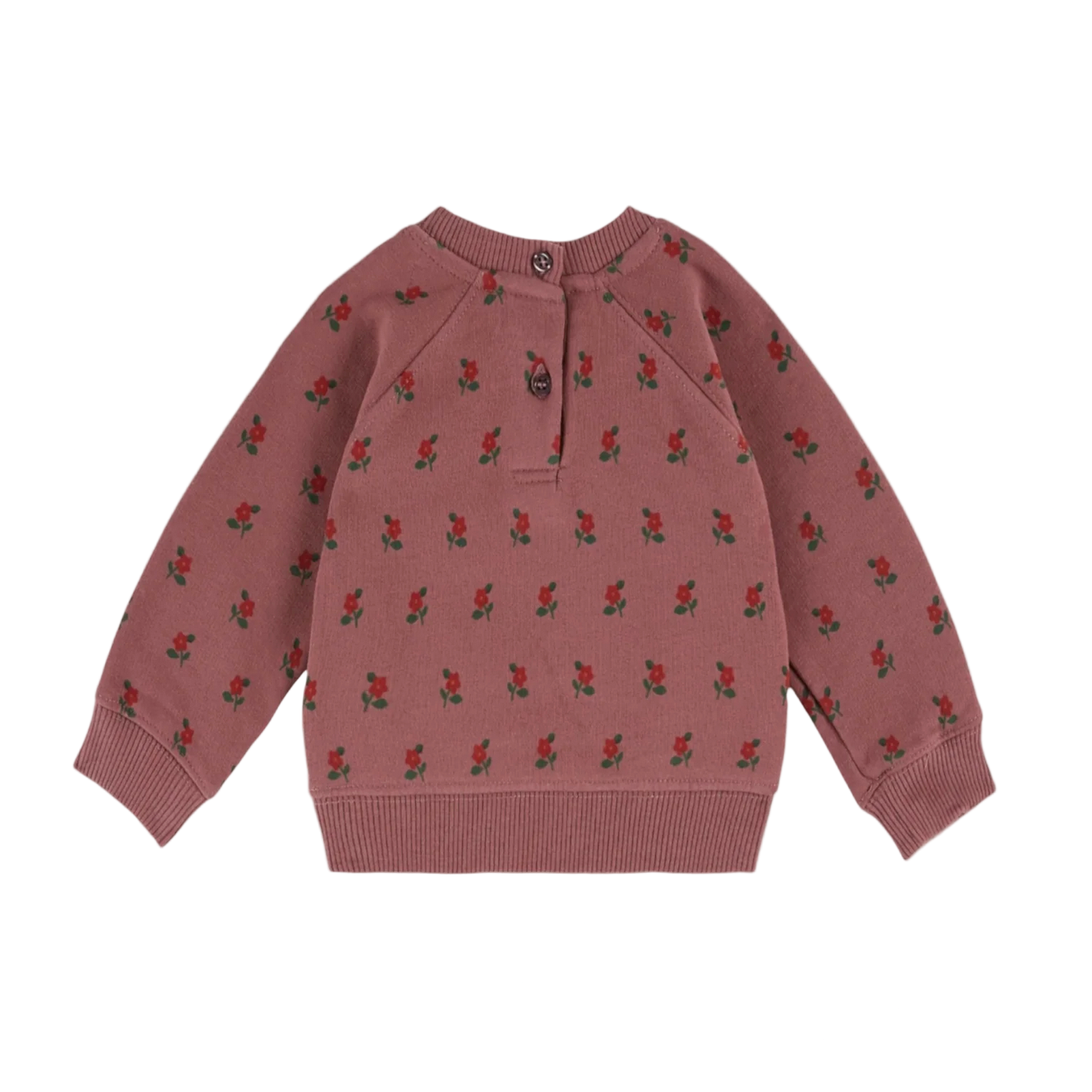 ORGANIC POPPY PRINT SWEATSHIRT