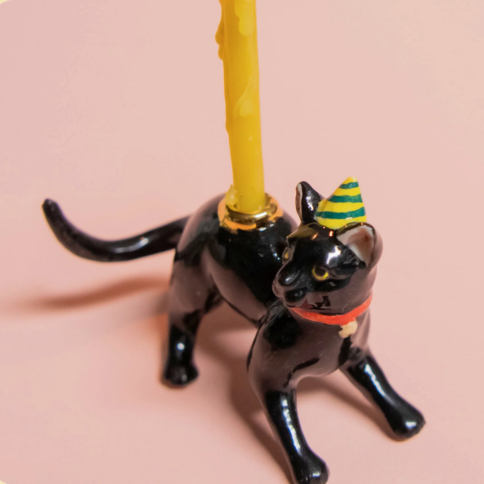 BLACK CAT CAKE TOPPER