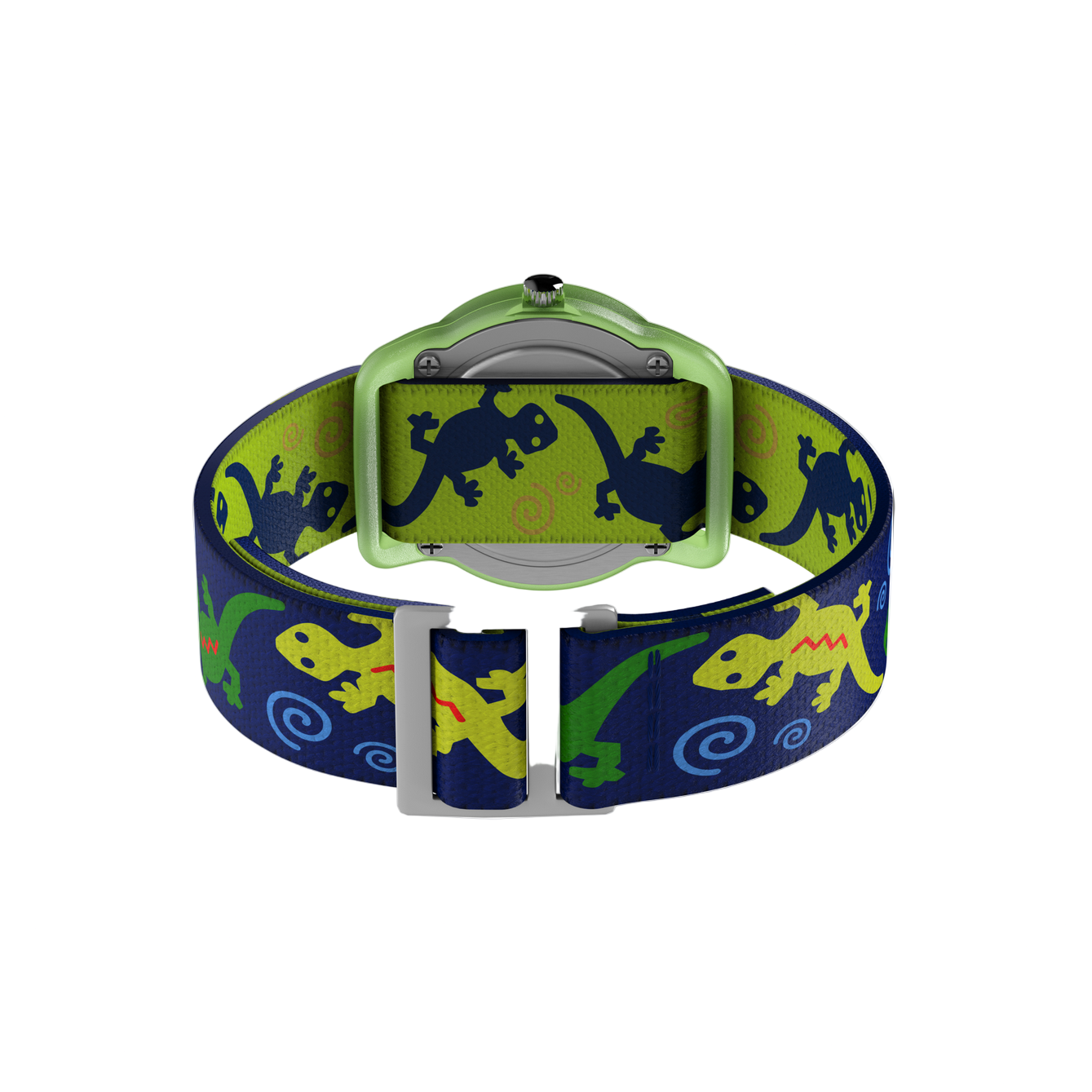 Dog collar with dinosaur pattern on a white background