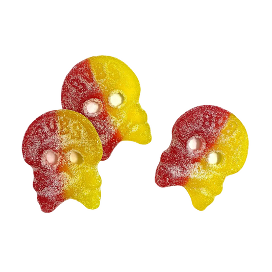 BUBS SOUR SKALLE SKULL LEMON RASPBERRY SWEDISH CANDY