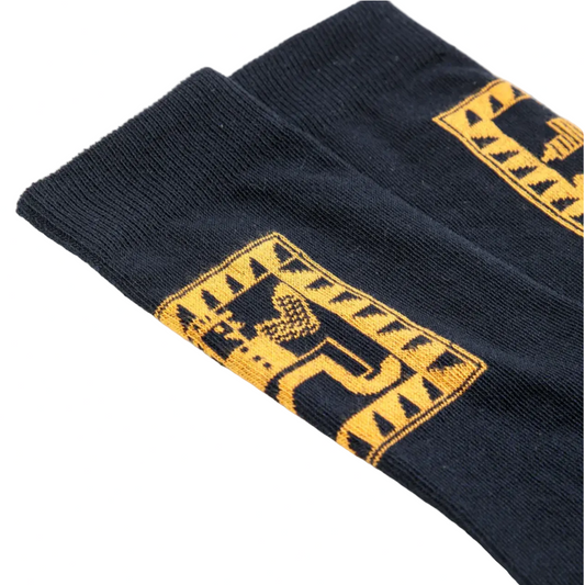MR PENCIL NAVY SHORT SOCKS
