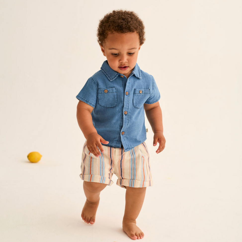 ROY MULTI STRIPES BABY SHORTS