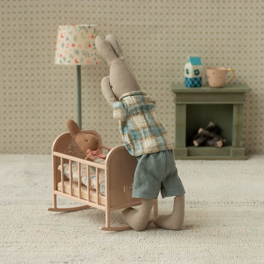 MAILEG RABBIT SIZE 1 - CLASSIC PLAID STRIPE & SHORTS