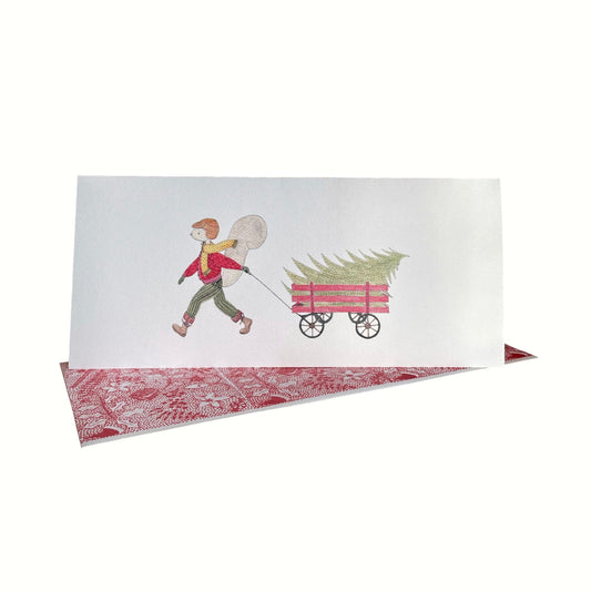 SQUIREL XMAS TREE - BLANK CARD