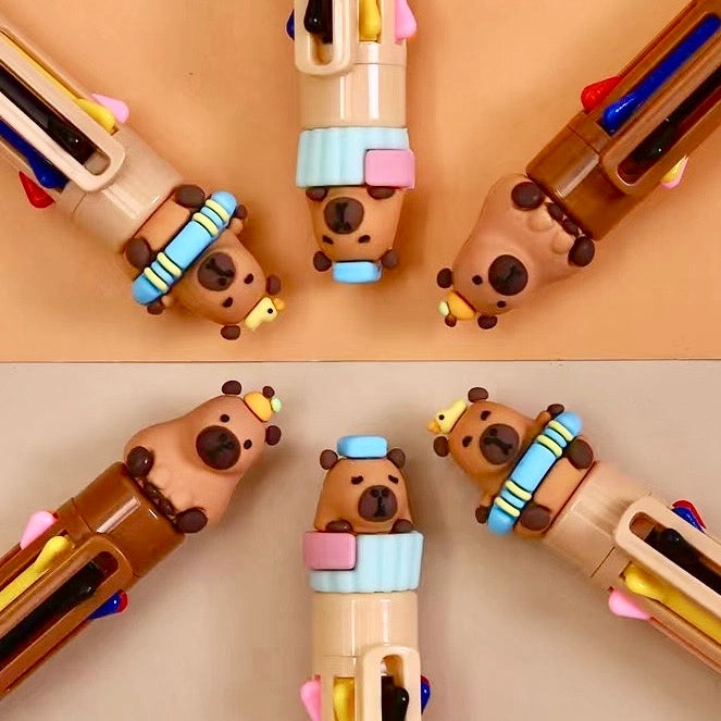 CAPYBARA 8-COLOR RETRACTABLE BALL PEN - Little-ish