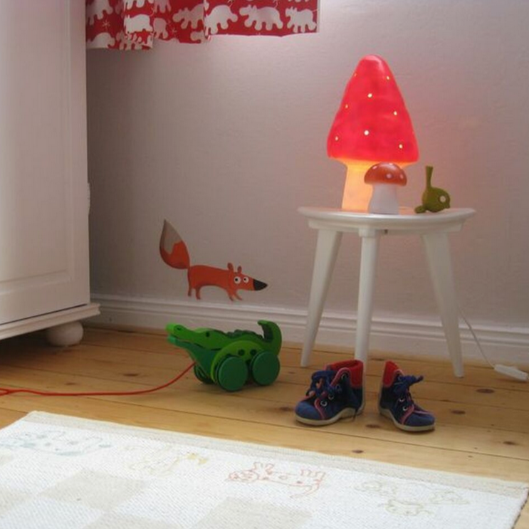 RED TOADSTOOL LAMP