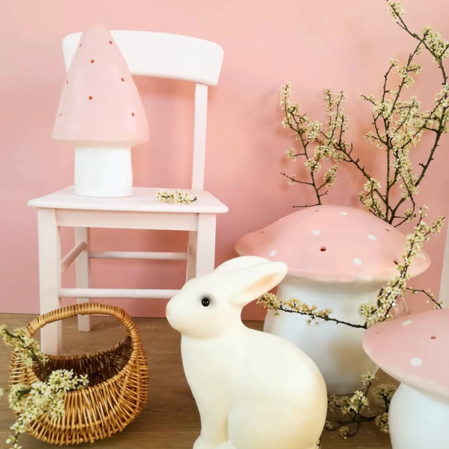 TOADSTOOL LAMP - PINK - Little-ish