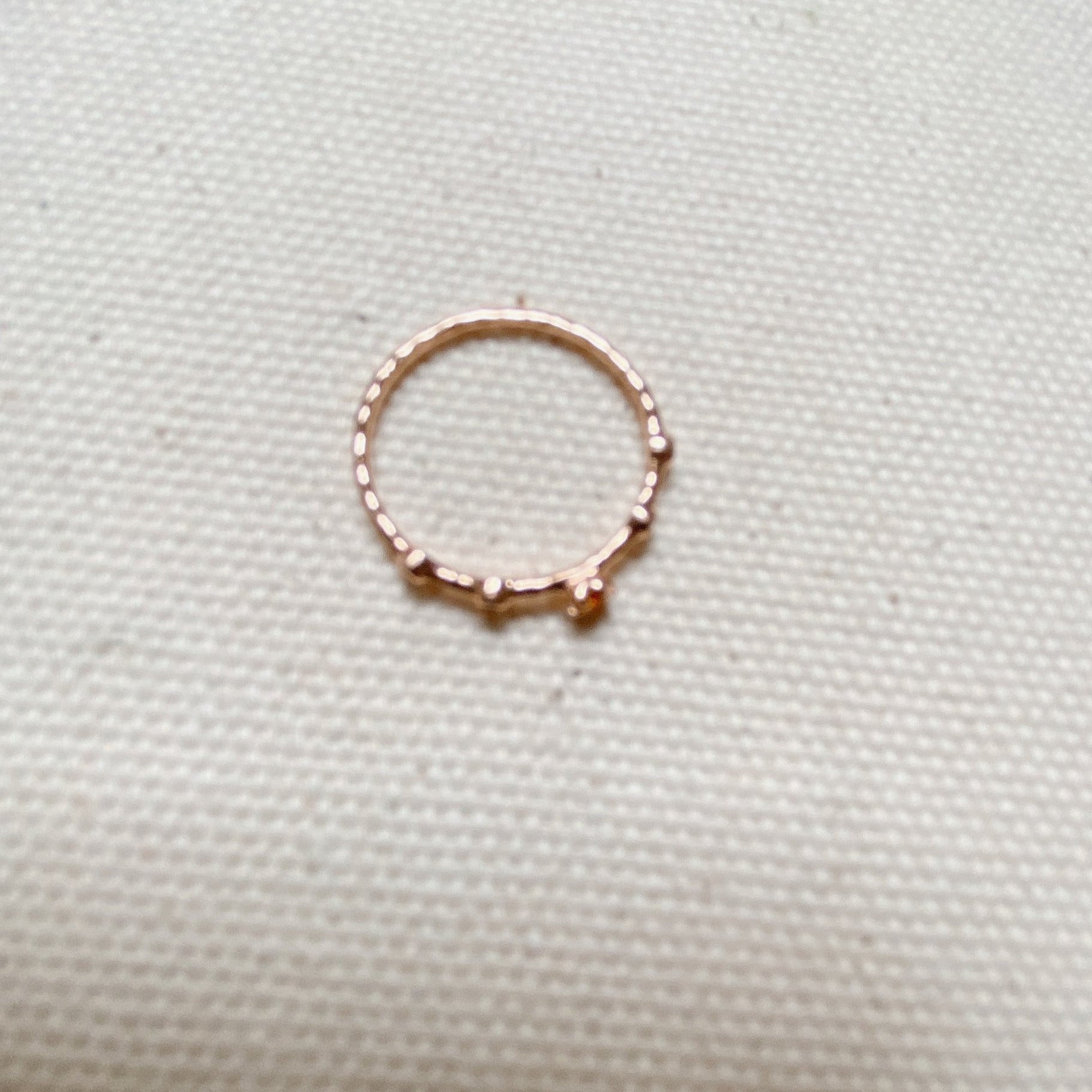 YELLOW & GREEN QUARTZ ROSE GOLD RING - Little-ish