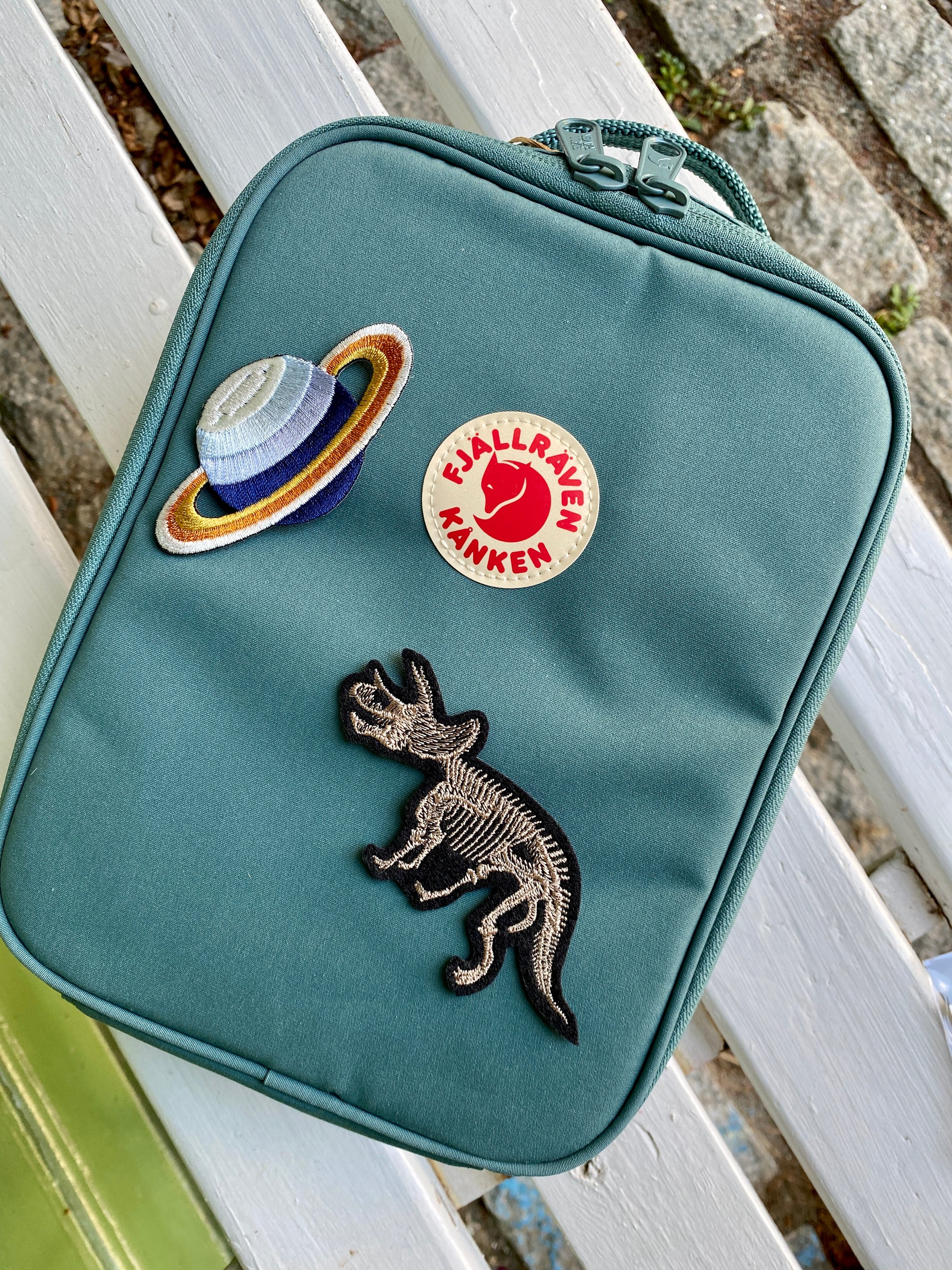 Fajallraven Kanken Lunchbox cooler with patches — Little-ish